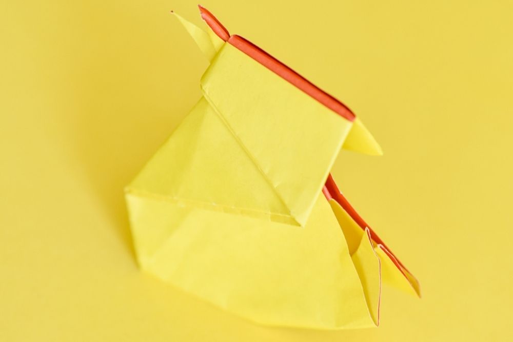 påskkyckling i origami