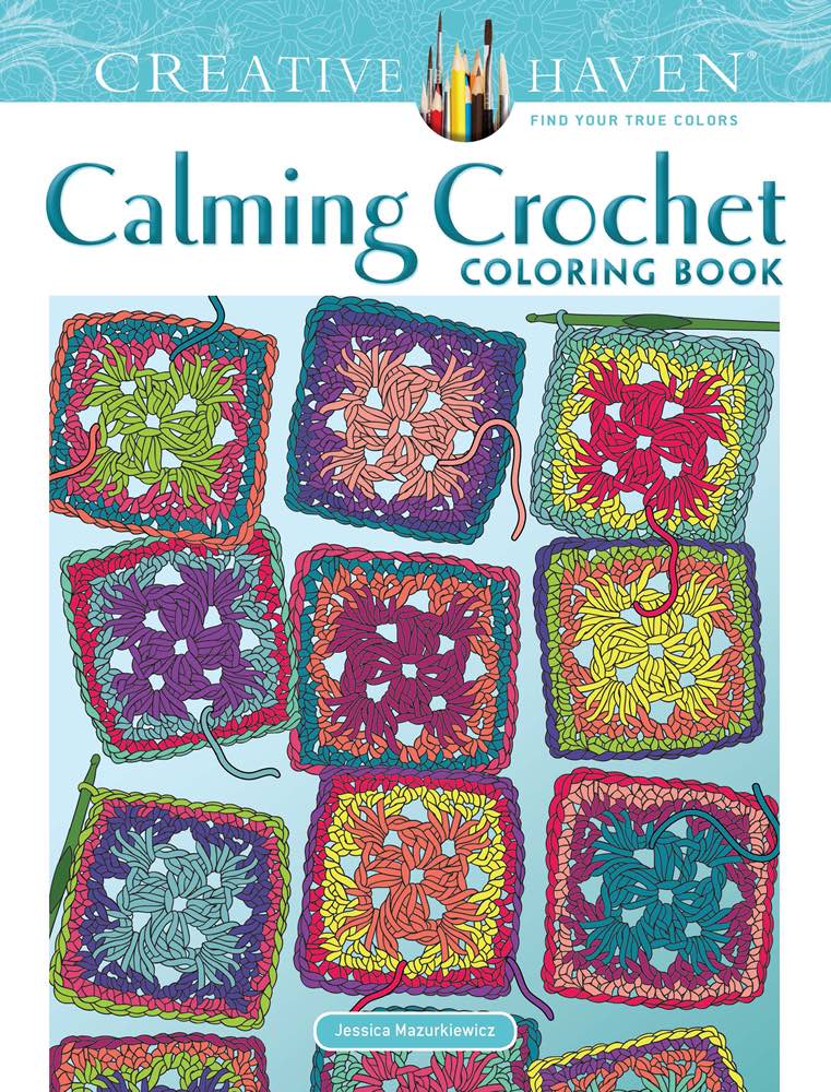 creative haven calming crochet målarbok