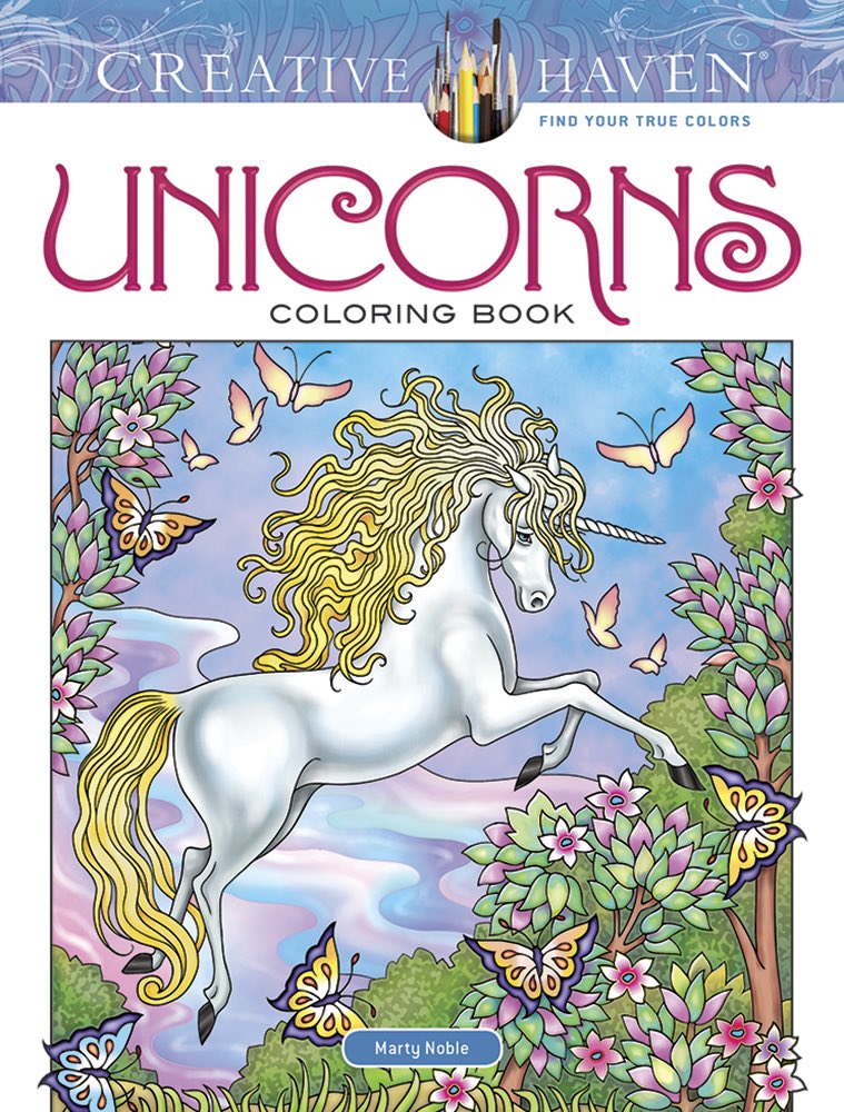creative haven unicorns målarbilder