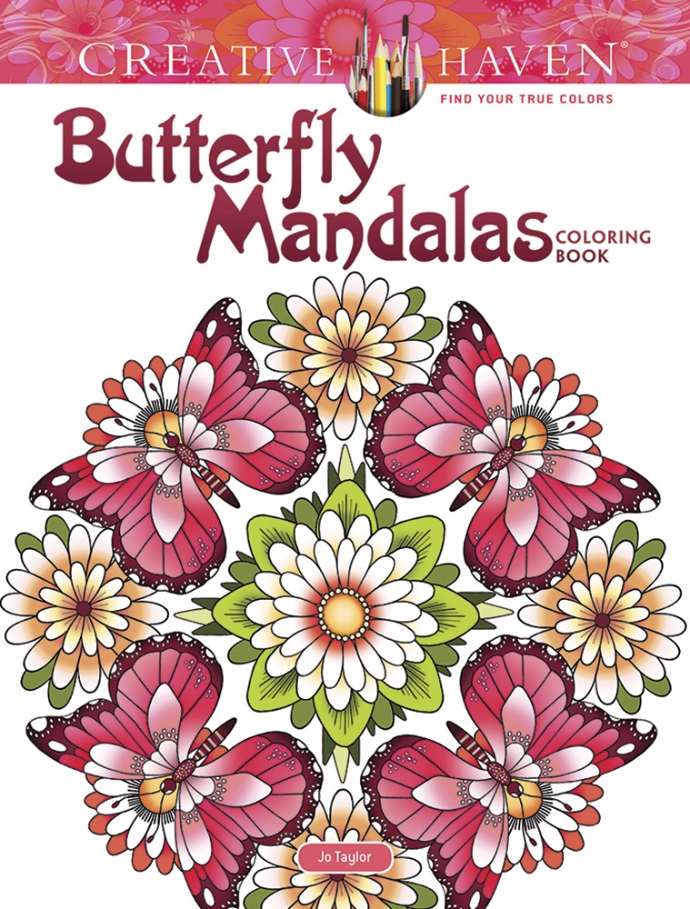 butterfly mandalas målarböcker