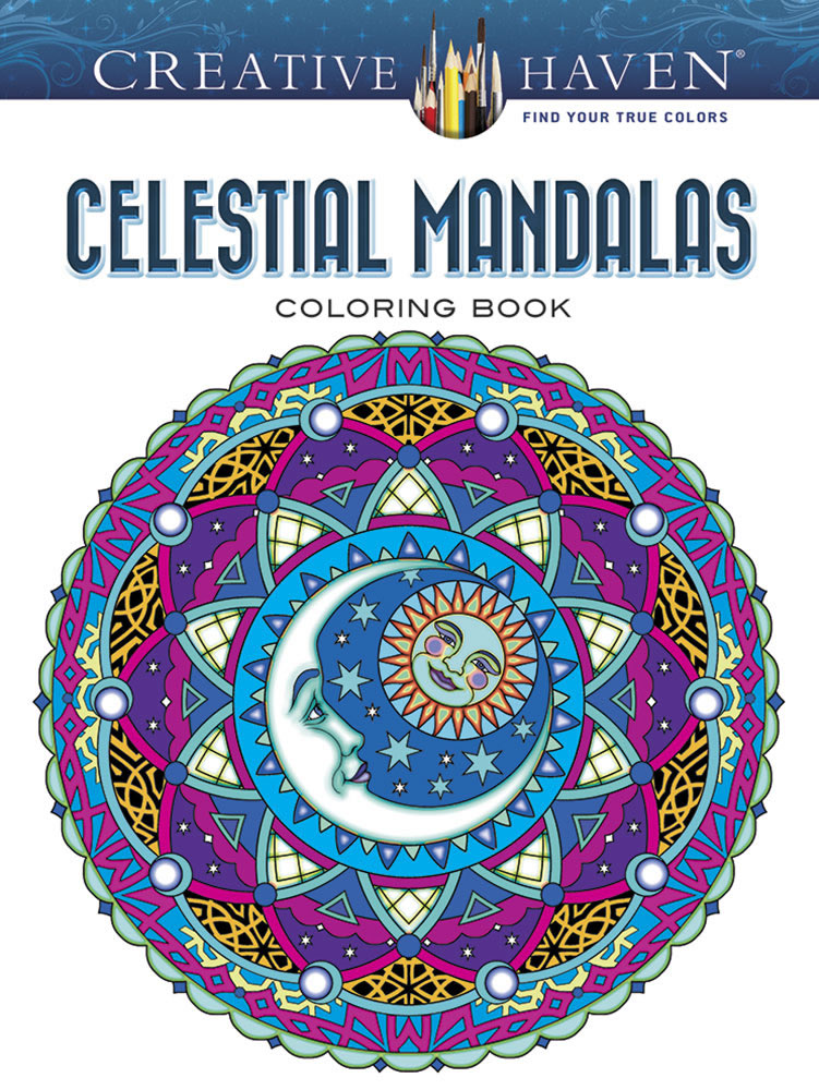 celestial mandalas målarbok