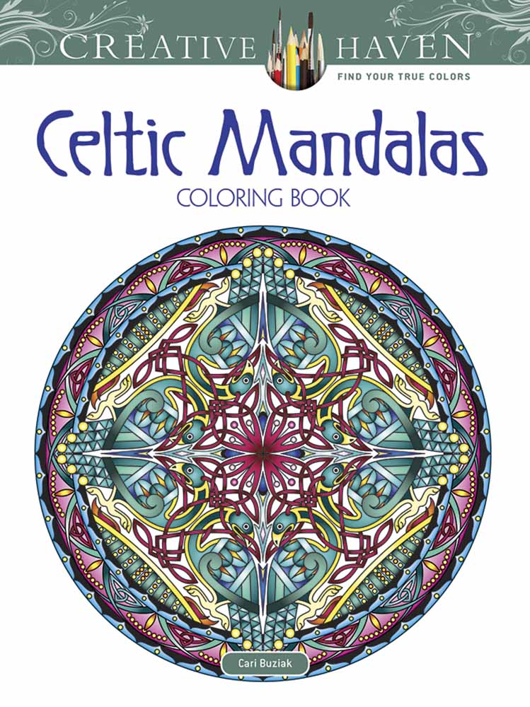 celtic mandalas målarbok