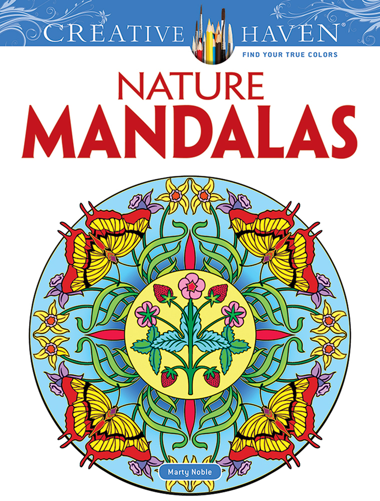 nature mandalas målarbok