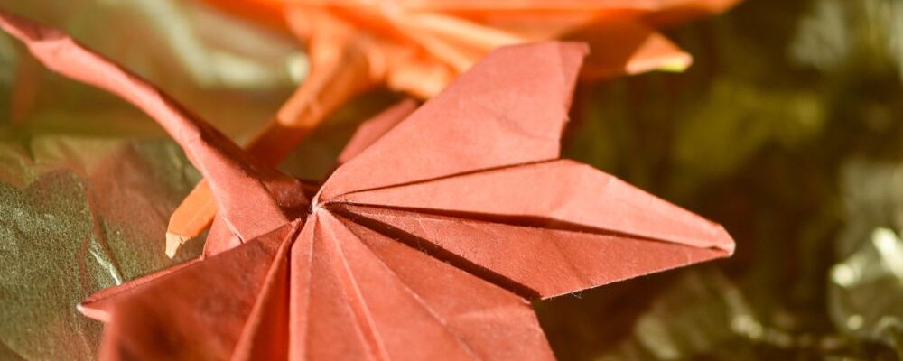 origami lönnlöv