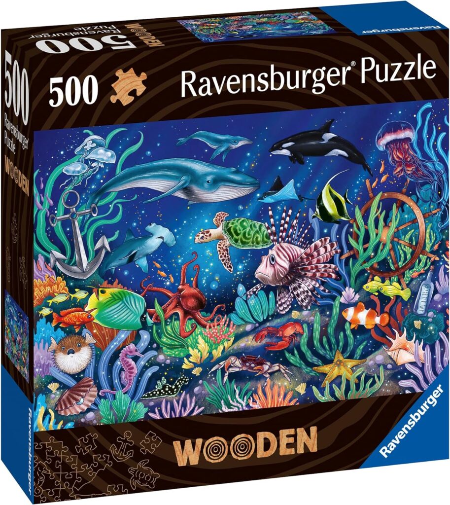 500 bitar träpussel ravensburger wooden ocean